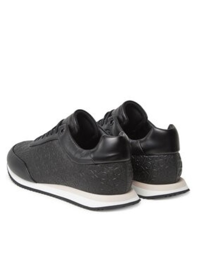 Calvin Klein Sneakersy Runner Lace Up Mono Pu HW0HW02574 Czarny