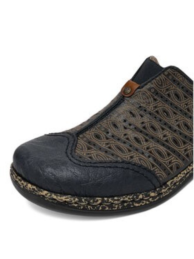 Rieker Klapki CEO-46376-14 Granatowy