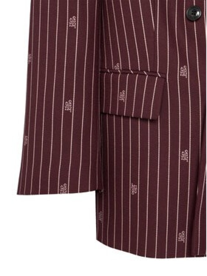 HUGO Marynarka Antegi 50554428 Bordowy Relaxed Fit