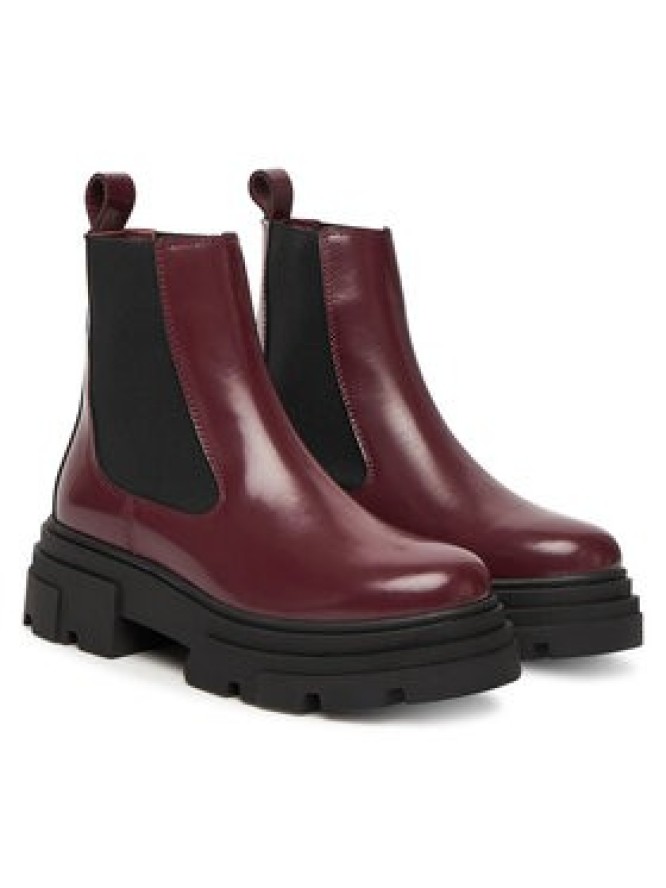 Tommy Hilfiger Sztyblety Shiny FW0FW09042 Brązowy