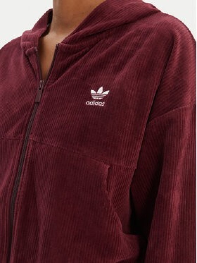 adidas Bluza Essentials Chenile KE1119 Bordowy Loose Fit