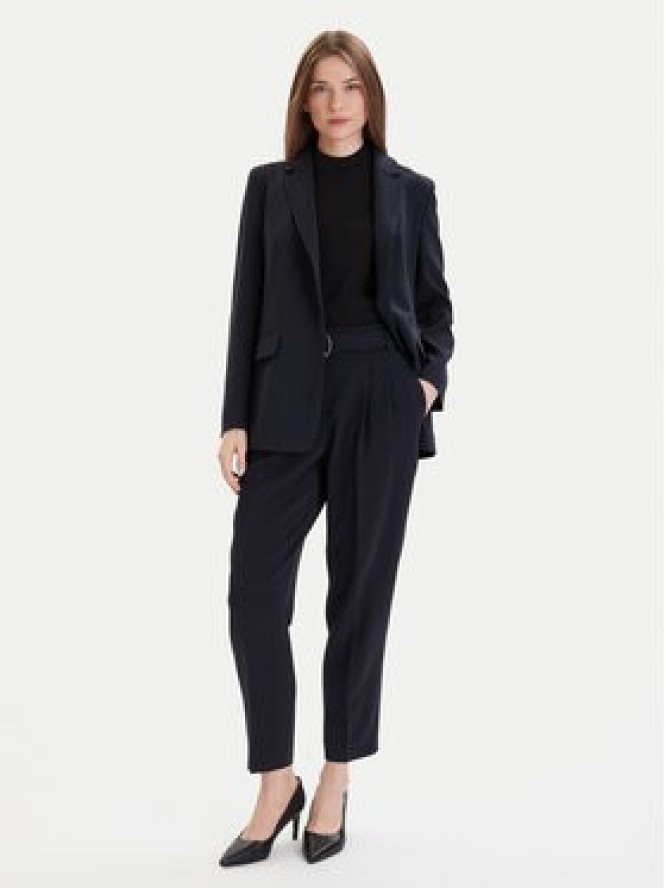 Boss Spodnie materiałowe Tapiah 50490037 Granatowy Regular Fit