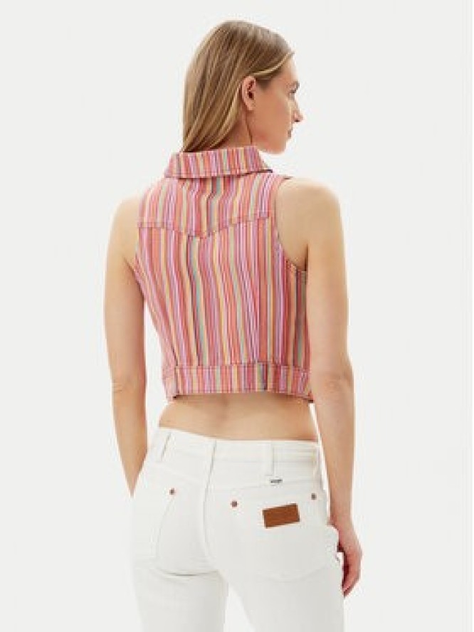 Wrangler Kamizelka 112362848 Różowy Slim Fit