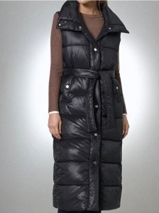 Kamizelka pikowana - czarny