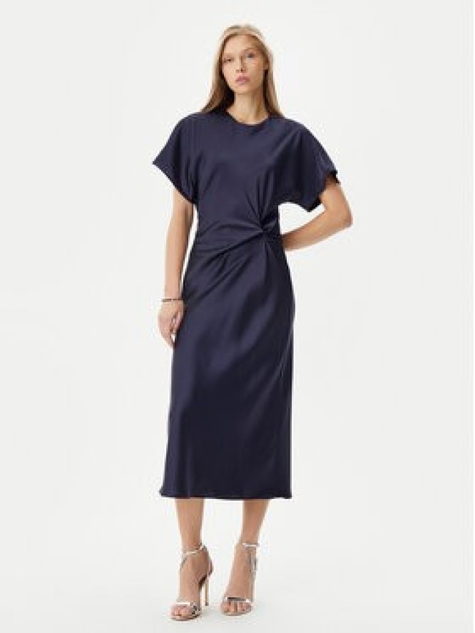 Rinascimento Sukienka koktajlowa CFC0122932003 Granatowy Regular Fit