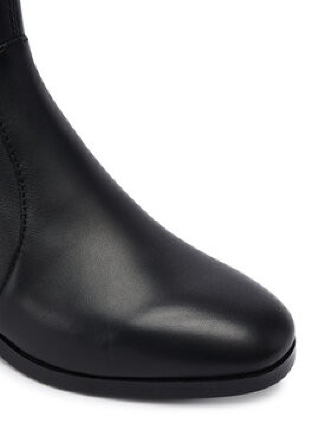 Tommy Hilfiger Botki Th Stretch Leather Bootie FW0FW08860 Czarny