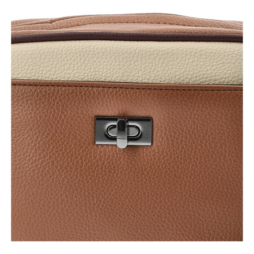 Brązowa Stylowa Torebka Damska Na Ramię Hispanitas