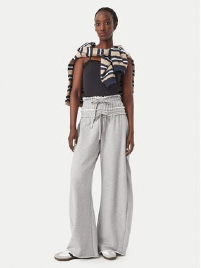 adidas Spodnie dresowe Sst Double Waisted Pant KT1932 Szary Relaxed Fit