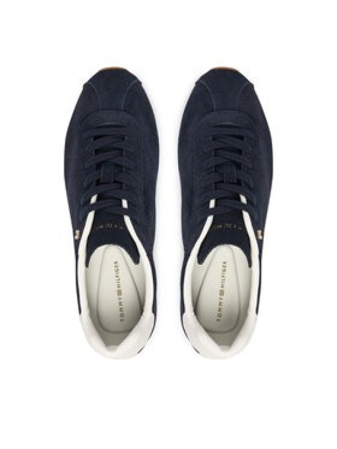 Tommy Hilfiger Sneakersy Th Bella Low Runner Suede FW0FW09189 Granatowy