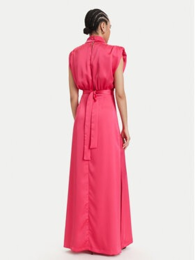 ACCESS FASHION Sukienka wieczorowa 63-3309-122 Koralowy Regular Fit