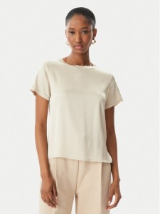 Maryley Bluzka 26EB820/35LA Beżowy jasny Regular Fit