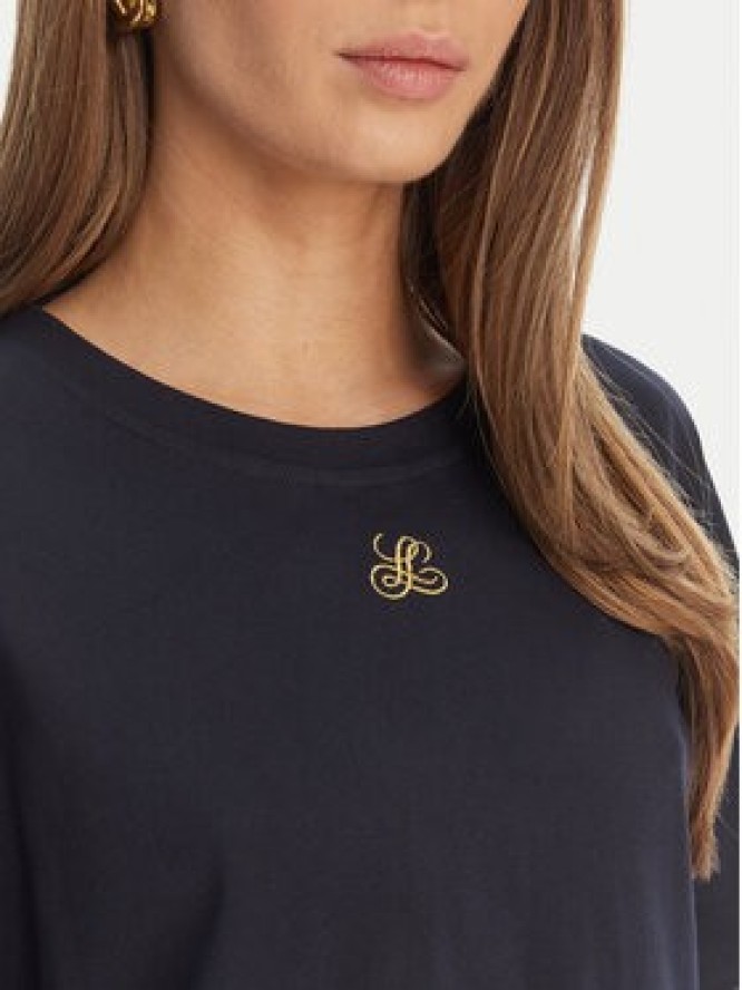 Luisa Spagnoli T-Shirt Baiadera 543155 Granatowy Regular Fit