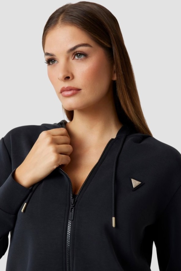 GUESS Czarna damska bluza Olympe, Rozmiar XL