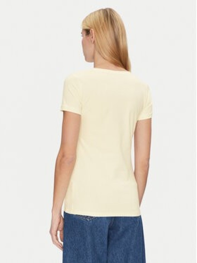 Guess T-Shirt W2YI45 J1314 Żółty Slim Fit