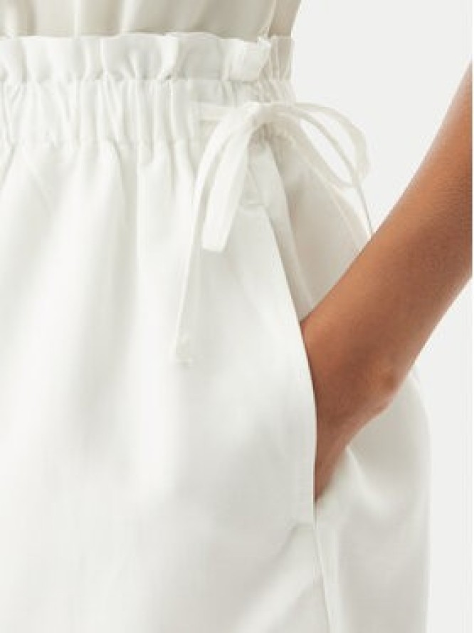 Seafolly Szorty materiałowe Beach Edit 55721-SH Biały Relaxed Fit