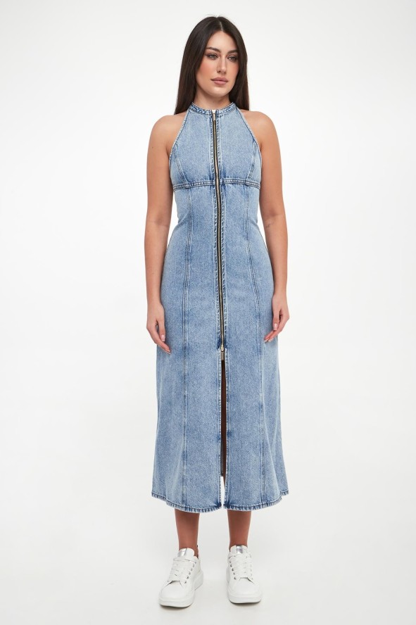 Sukienka jeansowa midi ARMANI EXCHANGE