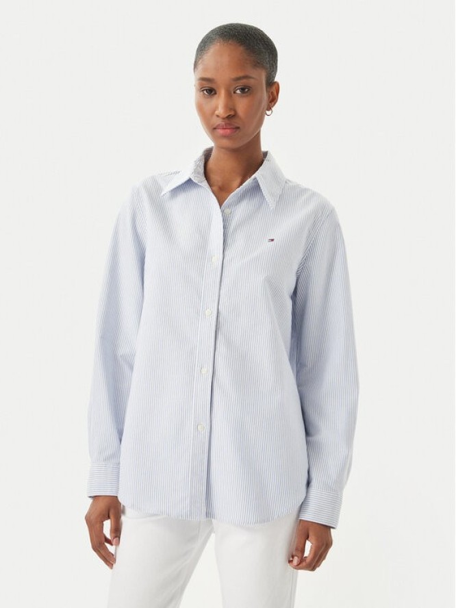 Tommy Hilfiger Koszula WW0WW46111 Niebieski jasny Regular Fit