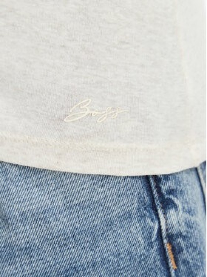 BOSS Bluzka Edeline 50566005 Kremowy Regular Fit