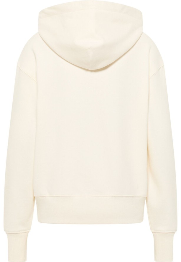 MUSTANG MARGO DAMSKA BLUZA WKŁADANE PRZEZ GŁOWĘ Z KAPTUREM LOGO WHISPER WHITE 1013934 2013