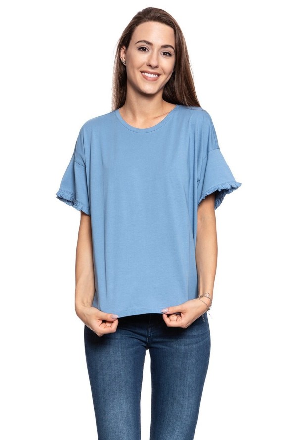 MUSTANG T SHIRT DAMSKI Alina C Ruffle 1009446 5407