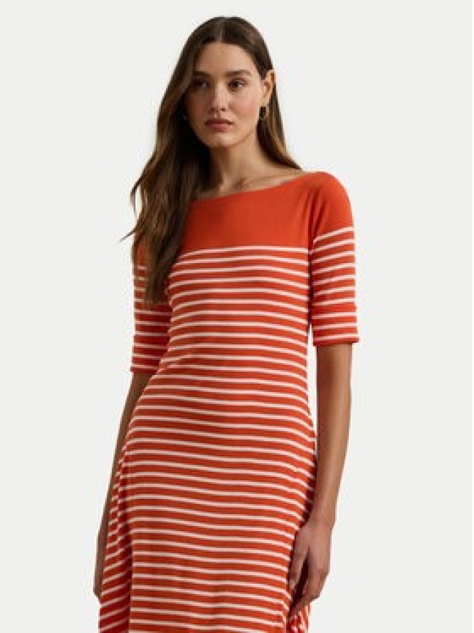 LAUREN RALPH LAUREN Sukienka codzienna 250957728001 Pomarańczowy Regular Fit