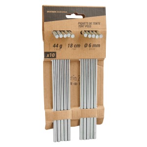 Szpilki namiotowe: stal 18 cm (x10)