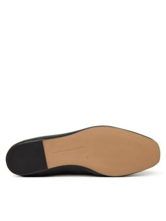 Tommy Hilfiger Baleriny Soft Leather Ellastic Ballerina FW0FW09245 Czarny