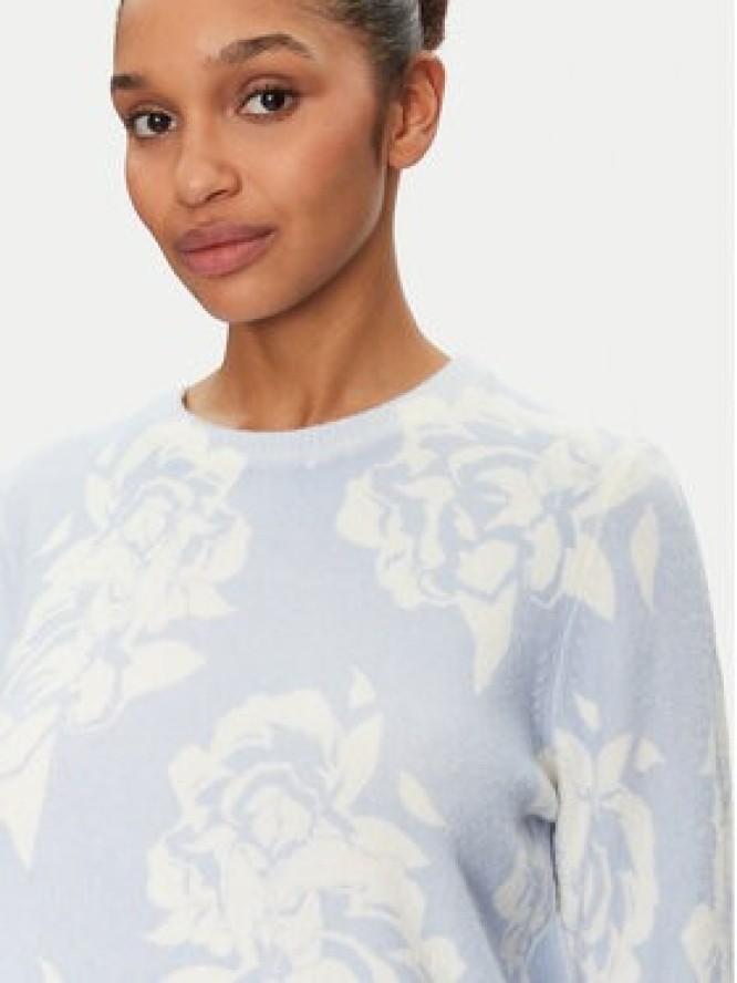 Morgan Sweter 251-MPETAL Błękitny Regular Fit