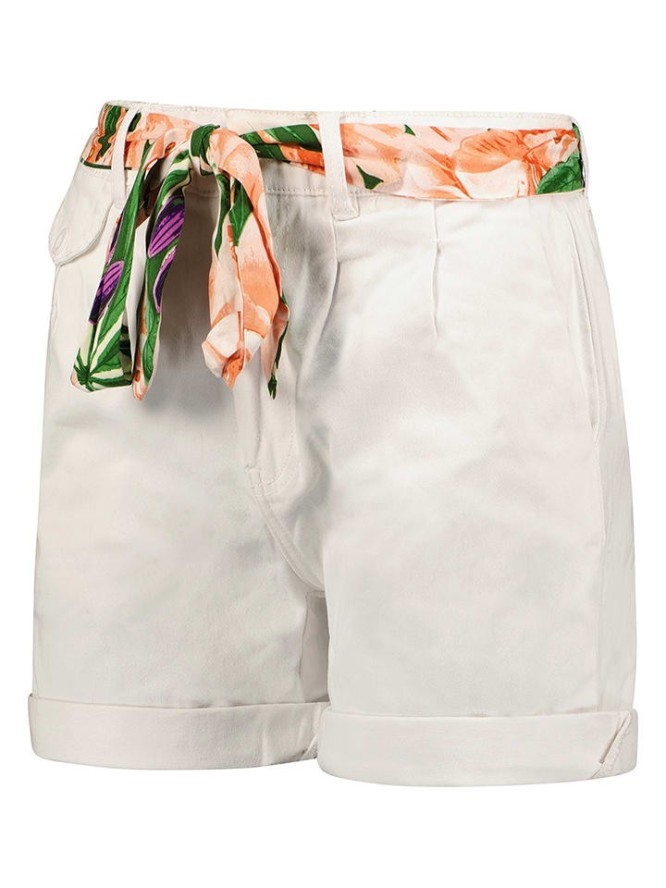 Geographical Norway Szorty "Padena" w kolorze białym rozmiar: XXL