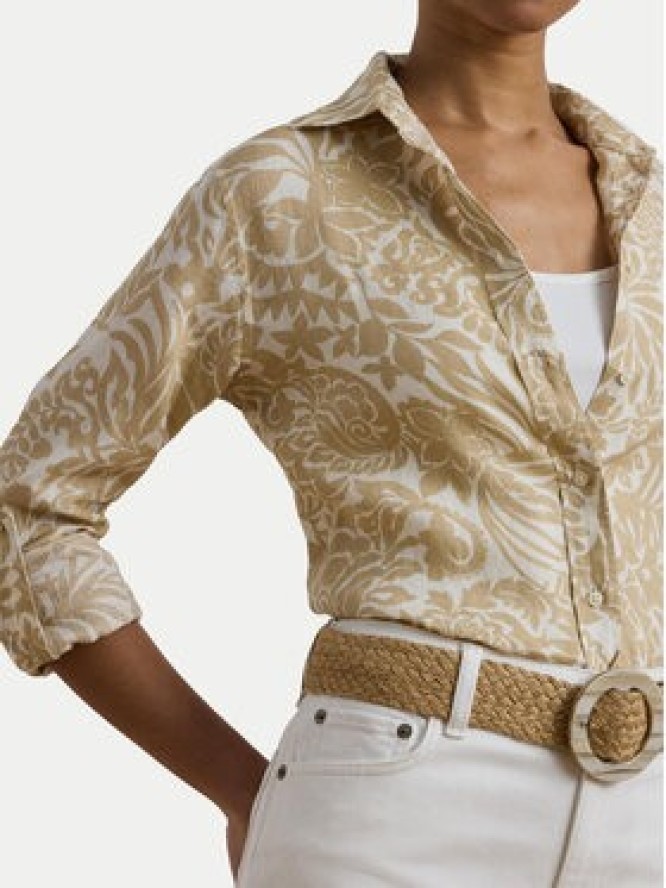LAUREN RALPH LAUREN Koszula 200963700002 Beżowy Relaxed Fit