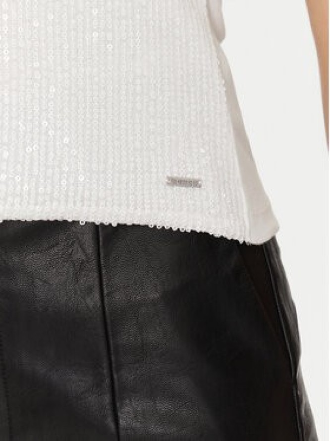 Guess Top W5GP06 KCS10 Biały Regular Fit