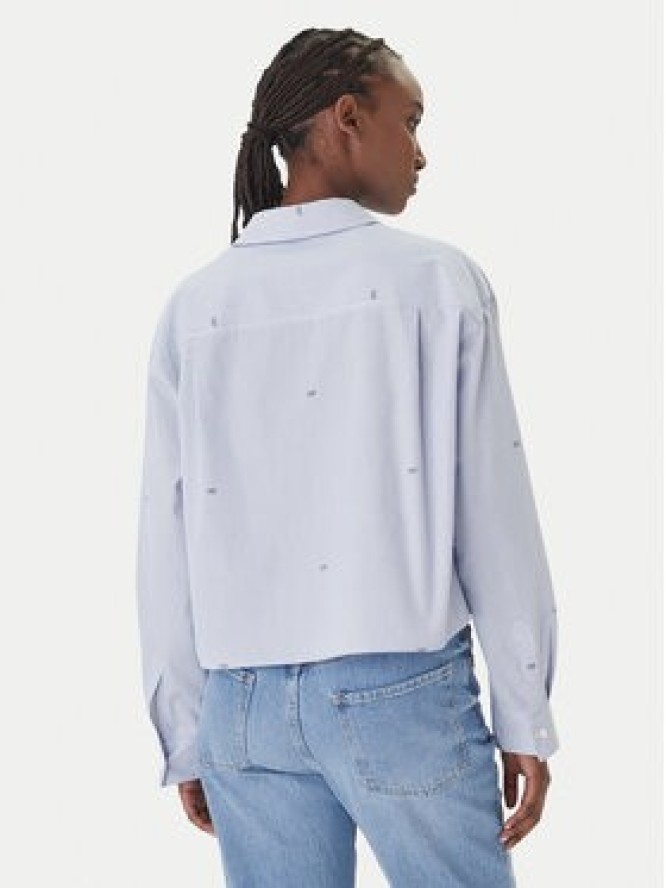 JOOP! Jeans Koszula Basima 10019224 30101901 Niebieski Oversize