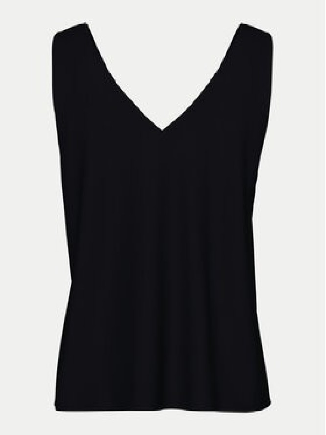 Pieces Top Franan 17146424 Czarny Regular Fit