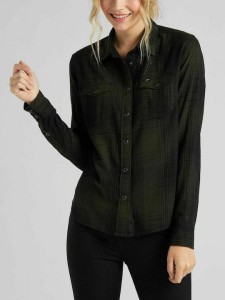 LEE REGULAR WESTERN SHIRT DAMSKA KOSZULA MATERIAŁOWA SERPICO GREEN L45SGBOJ 112110479