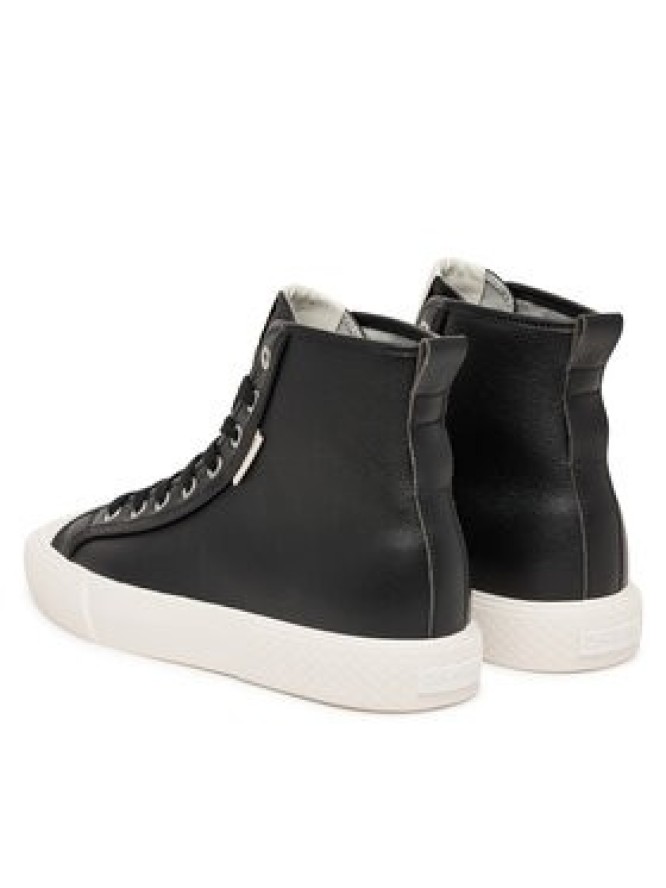 Calvin Klein Trampki Vulc Lace Up Hightop Lth HW0HW03076 Czarny