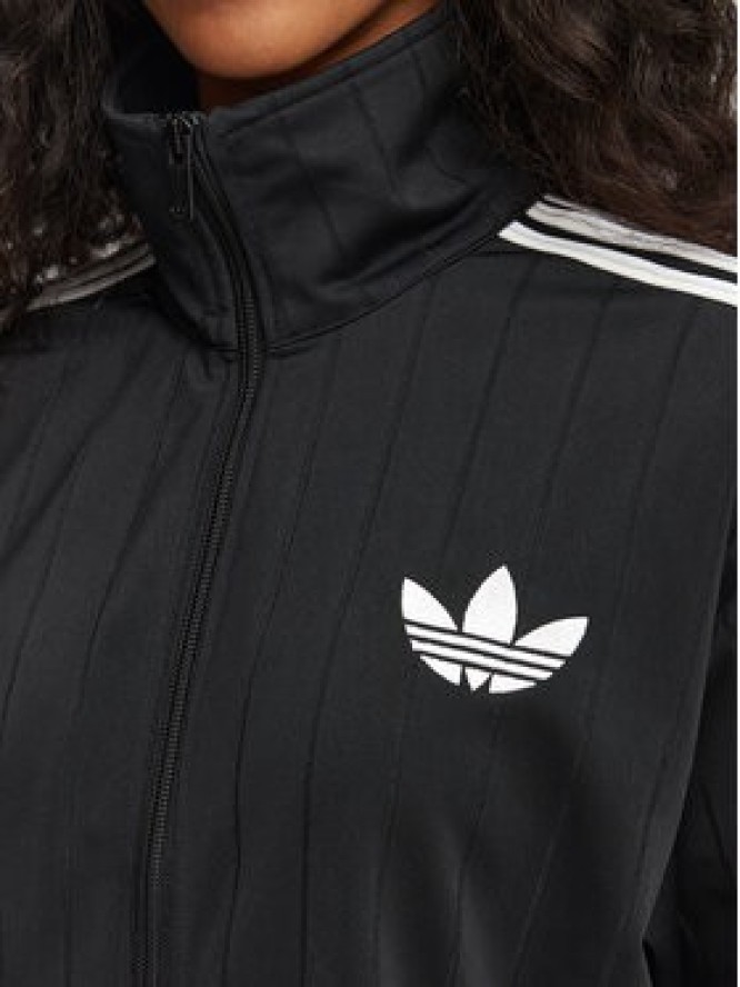 adidas Bluza Pinstripe Firebird KS6786 Czarny Loose Fit