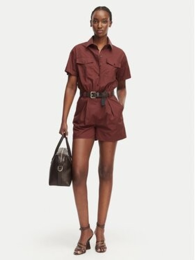 Patrizia Pepe Kombinezon 2T0095/A9B9-B887 Brązowy ciemny Regular Fit