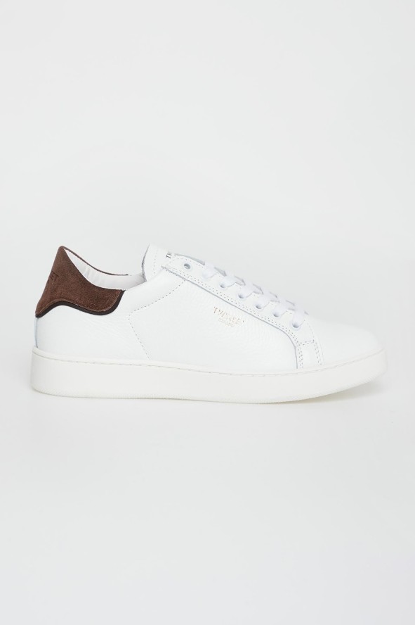 Sneakersy damskie skórzane TWINSET