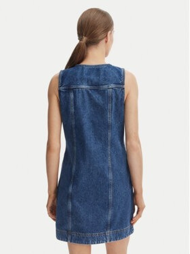 Calvin Klein Jeans Sukienka jeansowa LV047F761G Granatowy Slim Fit