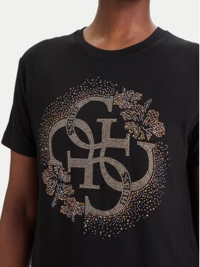 Guess T-Shirt E6GI01 K68D2 Czarny Regular Fit