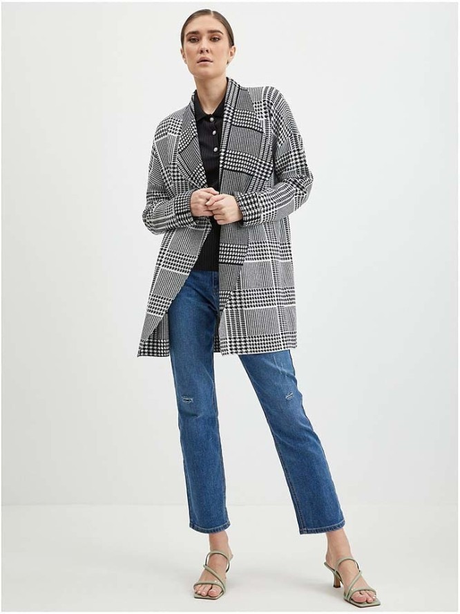 orsay Kardigan w kolorze czarno-białym rozmiar: L