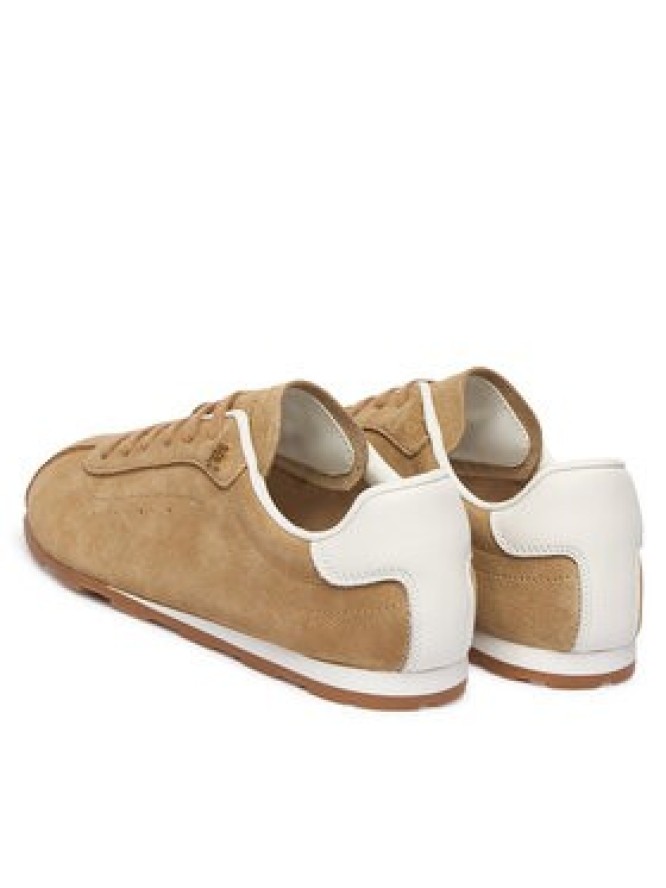 Tommy Hilfiger Sneakersy Th Bella Low Runner Suede FW0FW09189 Beżowy