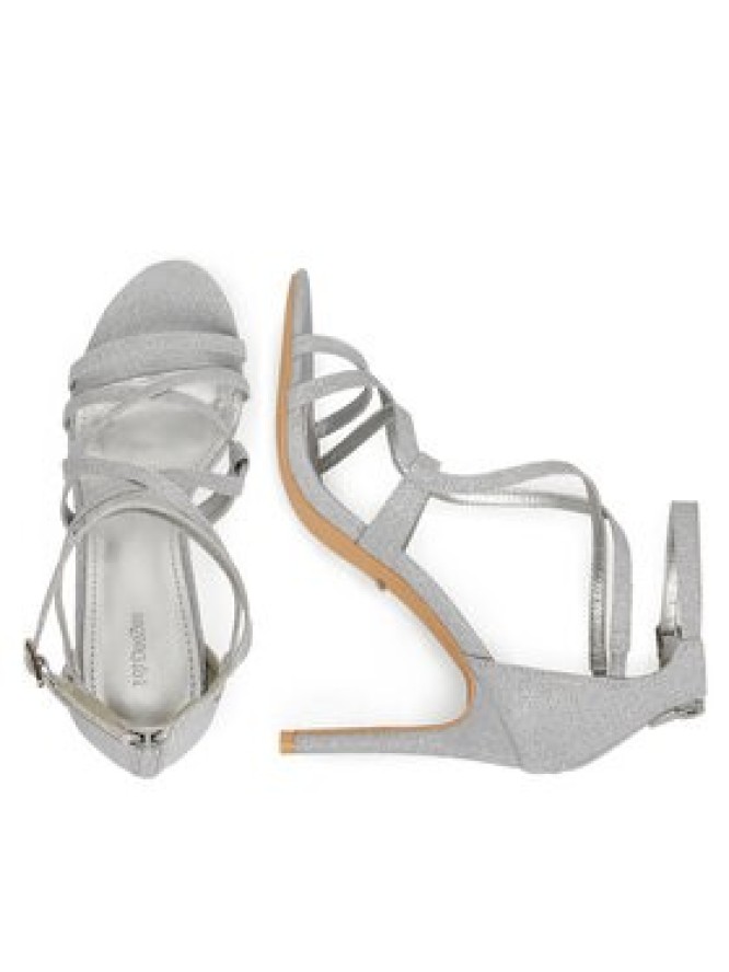 DeeZee Sandały F89725-88 Srebrny