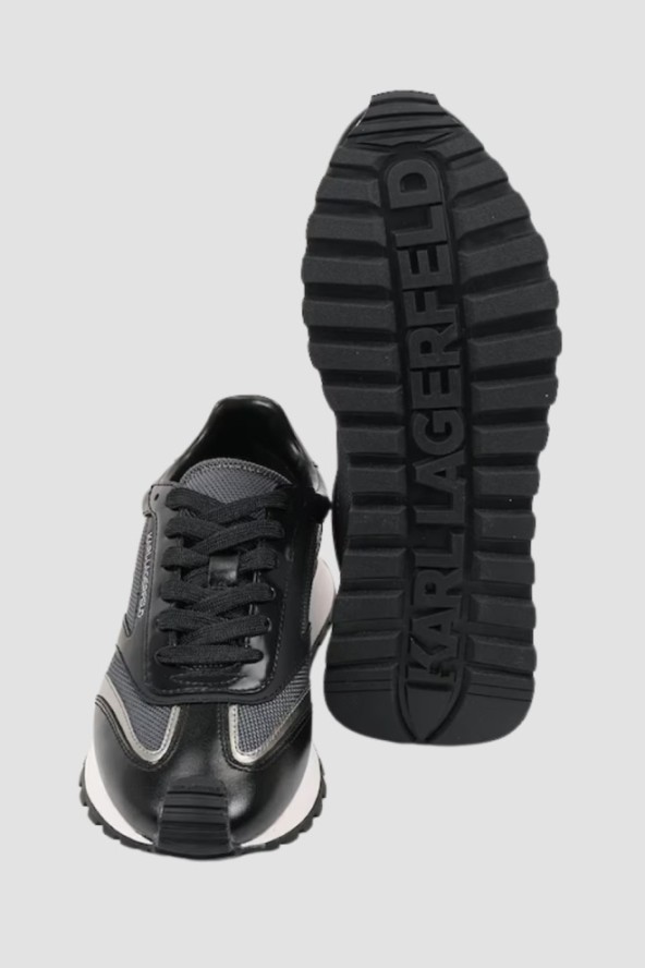 KARL LAGERFELD Czarne damskie sneakersy KAIRO NFT Peep Lo Lace, Rozmiar 37