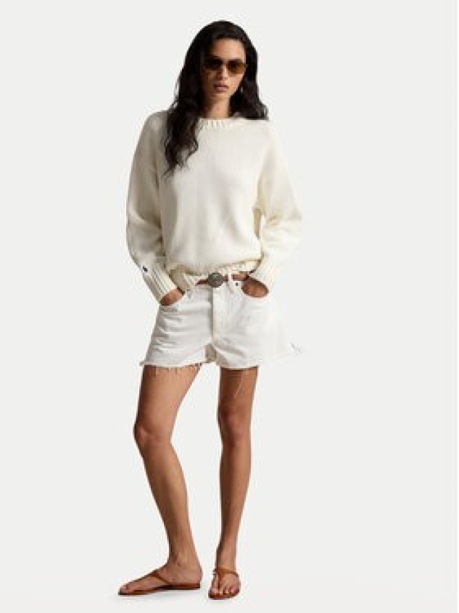 Polo Ralph Lauren Szorty jeansowe 211A12972001 Biały Straight Fit