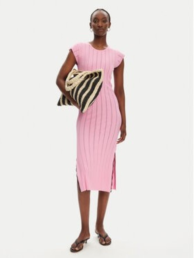 PINKO Sukienka dzianinowa 104745 A2FR Różowy Regular Fit