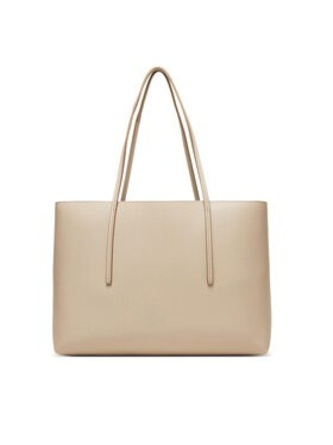 Calvin Klein Torebka Foil Logo Tote W/Pouch LV04F3274G Beżowy