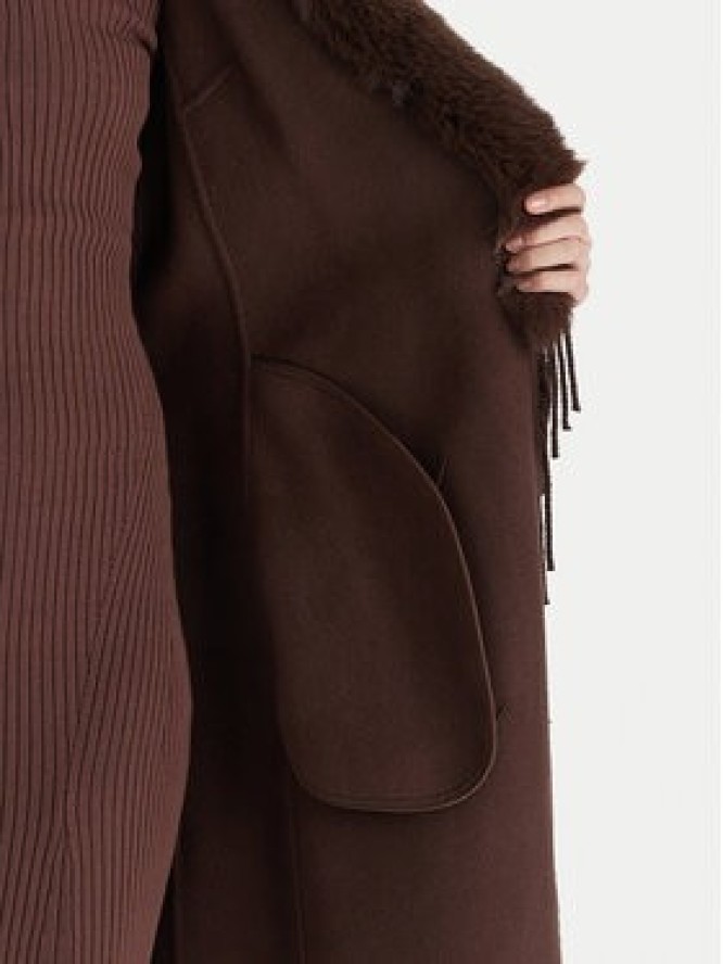 Marciano Guess Płaszcz wełniany 5BGL46 7125A Brązowy Regular Fit