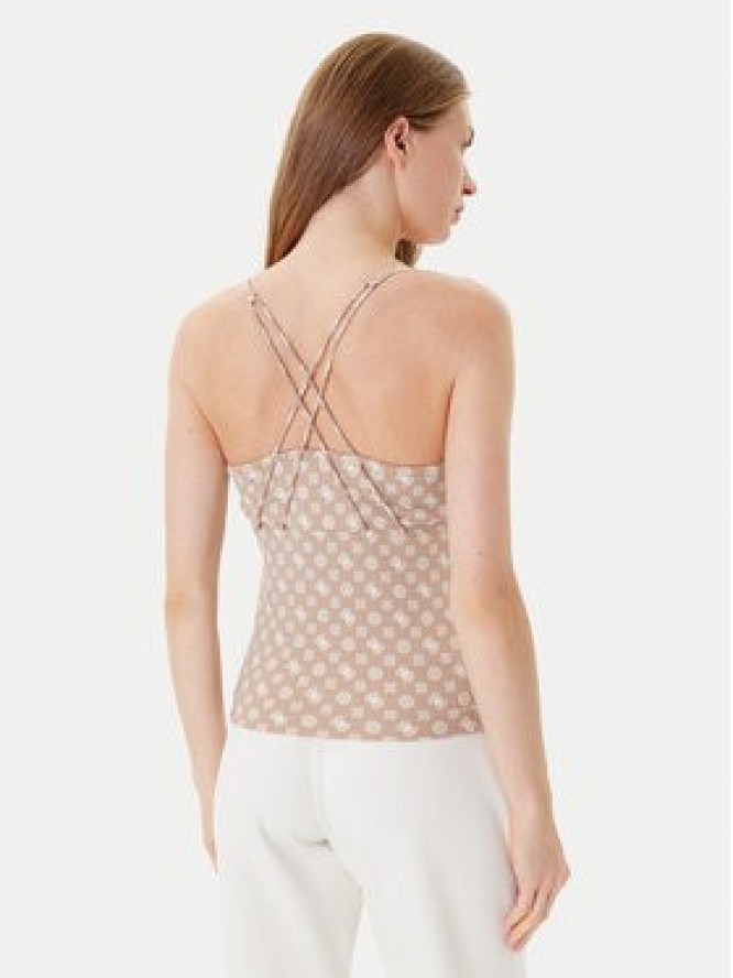 Guess Top V5YP11 MC03W Beżowy Slim Fit