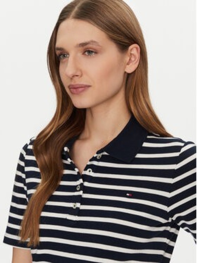 Tommy Hilfiger Polo 1985 WW0WW43224 Granatowy Regular Fit